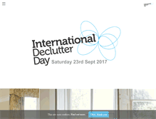 Tablet Screenshot of internationaldeclutterday.com